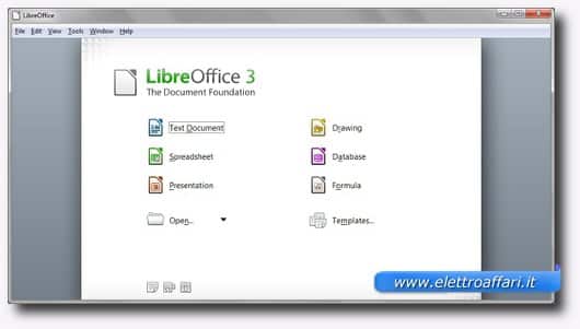 Immagine del software LibreOffice
